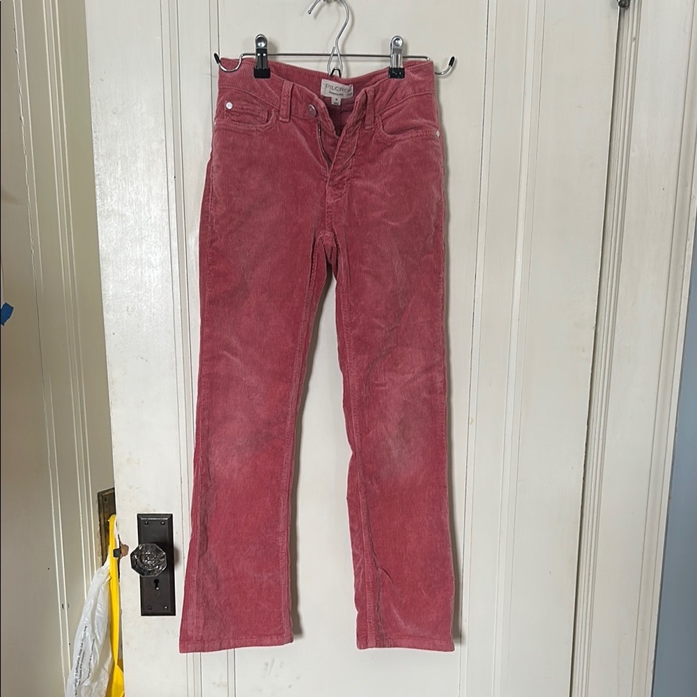 Pilcro Pink Corduroy Boot Cut Pants